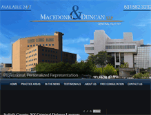 Tablet Screenshot of macdunlaw.com